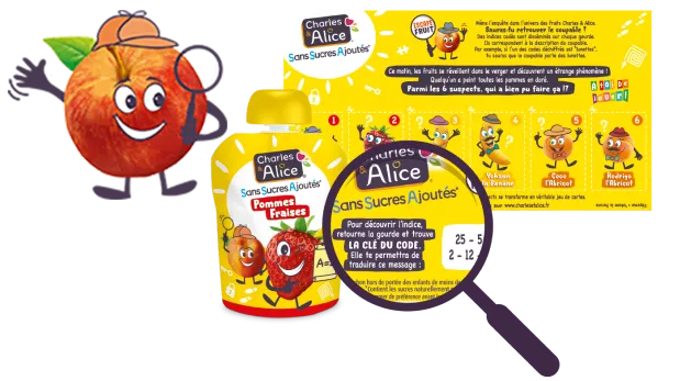 Gourdes Charles&Alice Escape fruit jeux